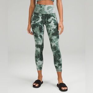 lululemon athletica Green Tie-Dye High-Rise Leggings
